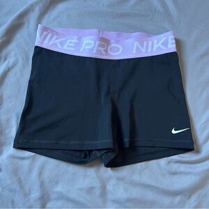 Nike - Pro Shorts - Black + Purple - Sz: M
